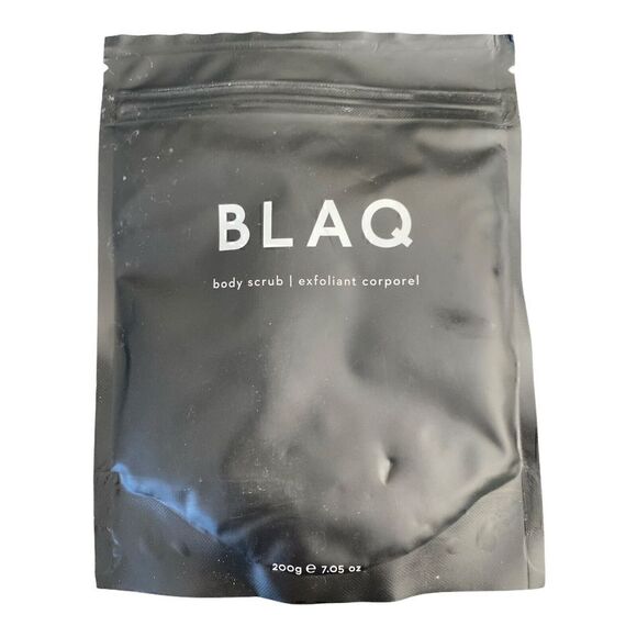 NEW BLAQ Body Scrub 7 oz Exfoliant SEALED FREE US SHIPPING Activated Charcoal - Picture 2 of 3